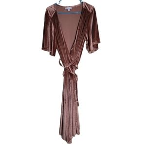Boutique Plus Size Dusty Rose Wrap Dress 3X